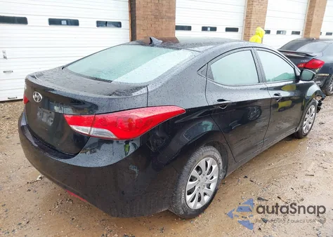2012 Hyundai Elantra Gls из США, поврежденный, VIN 5NPDH4AE8CH077105